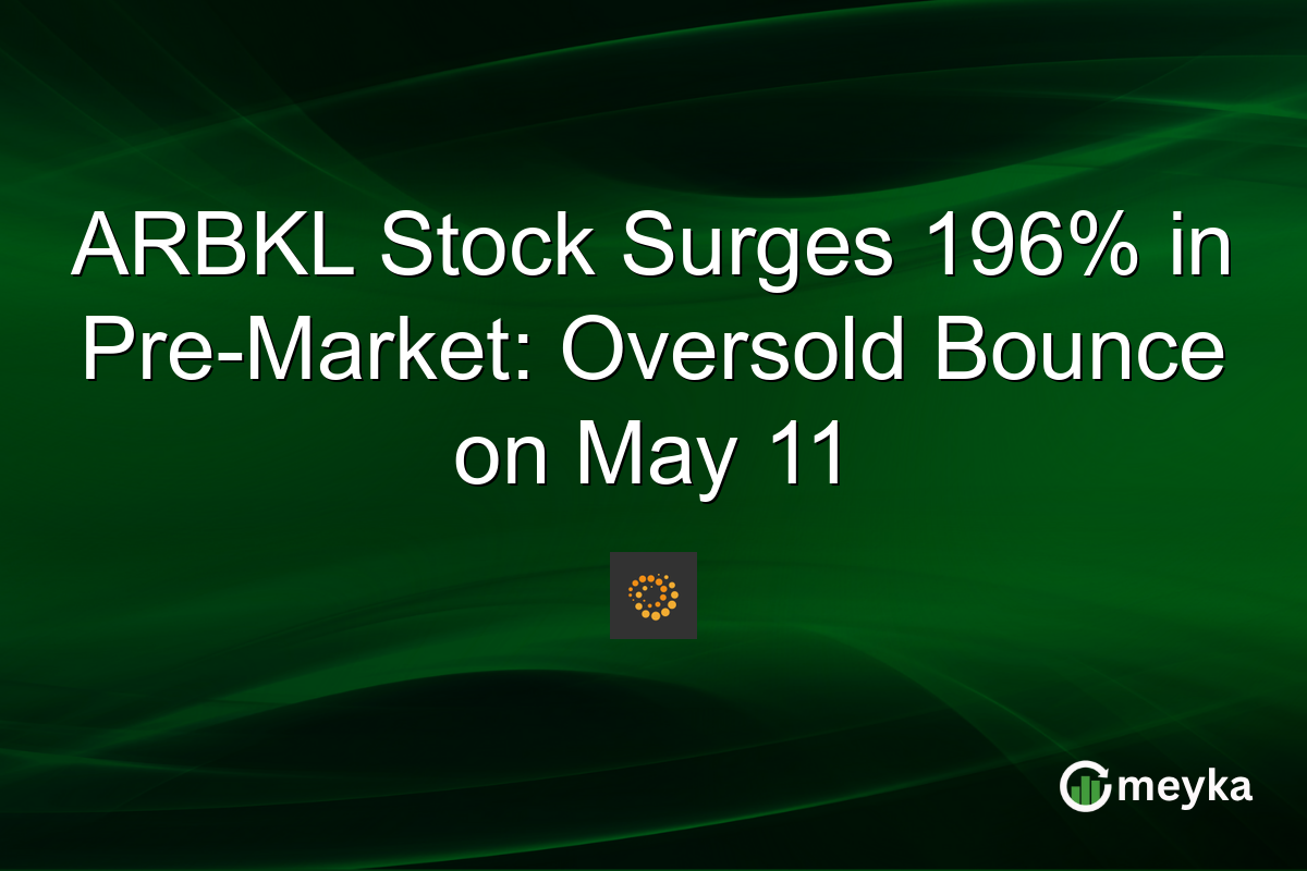 ARBKL Stock Surges 196% in Pre-Market: Oversold Bounce on May 11