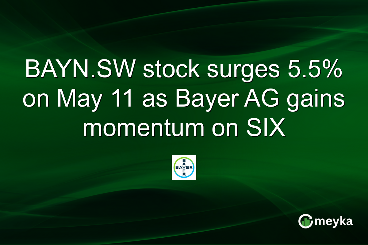 BAYN.SW stock surges 5.5% on May 11 as Bayer AG gains momentum on SIX