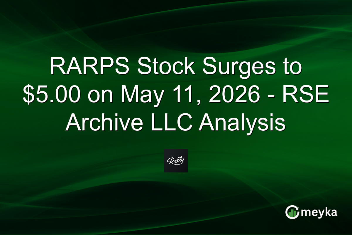 RARPS Stock Surges to $5.00 on May 11, 2026 – RSE Archive LLC Analysis