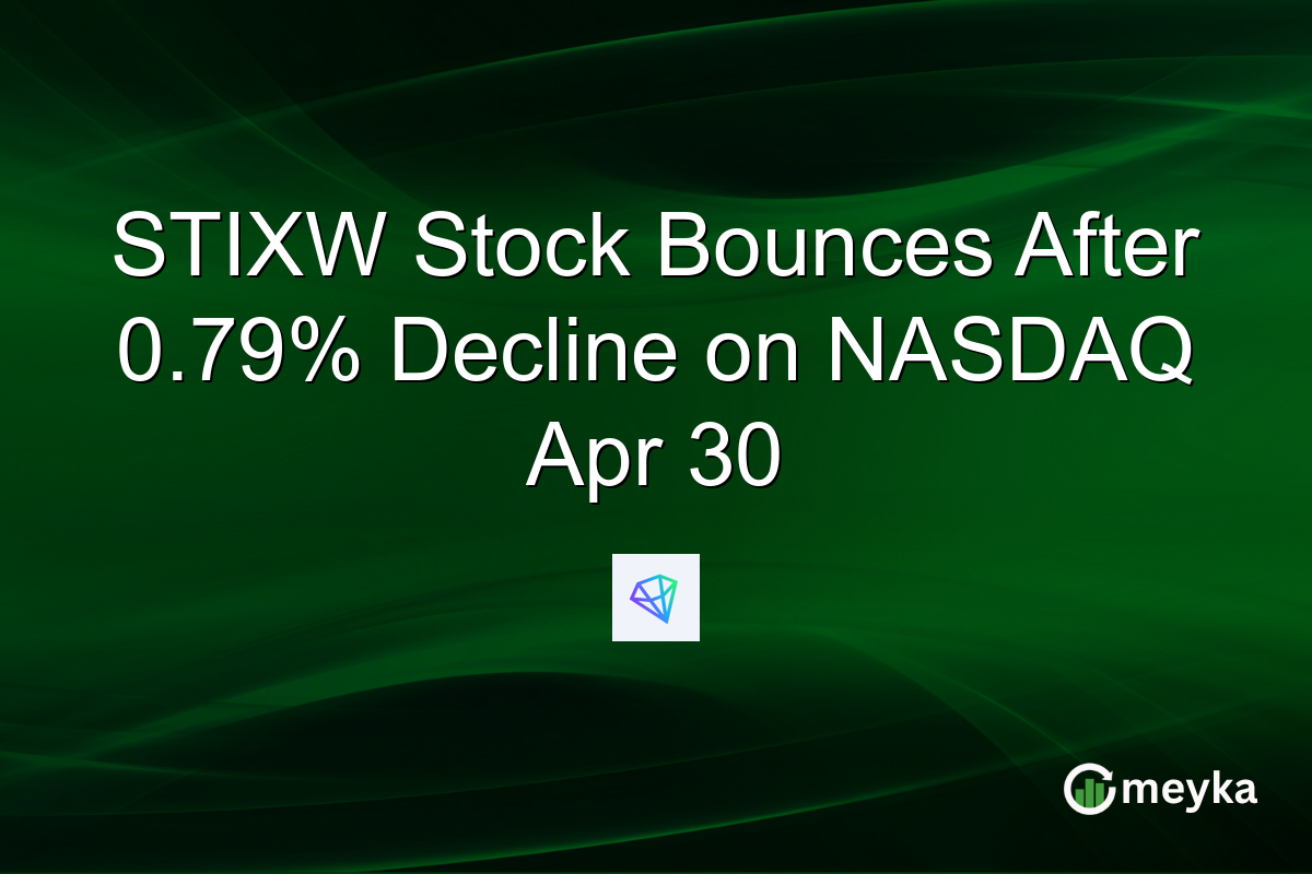 STIXW Stock Bounces After 0.79% Decline on NASDAQ Apr 30