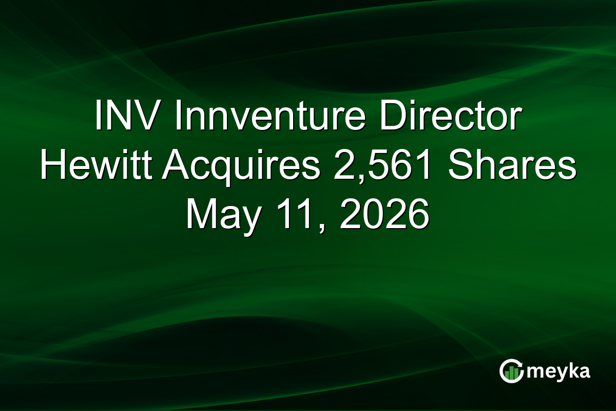 INV Innventure Director Hewitt Acquires 2,561 Shares May 11, 2026