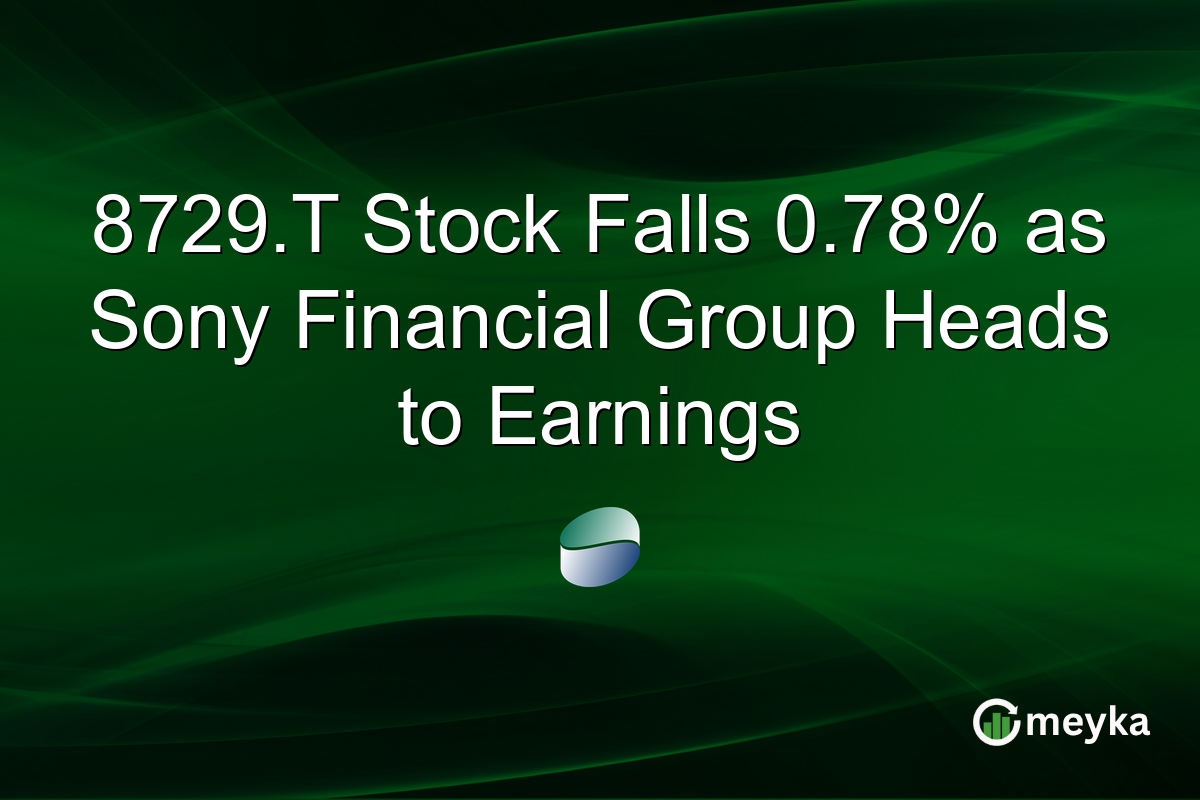 8729.T Stock Falls 0.78% as Sony Financial Group Heads to Earnings