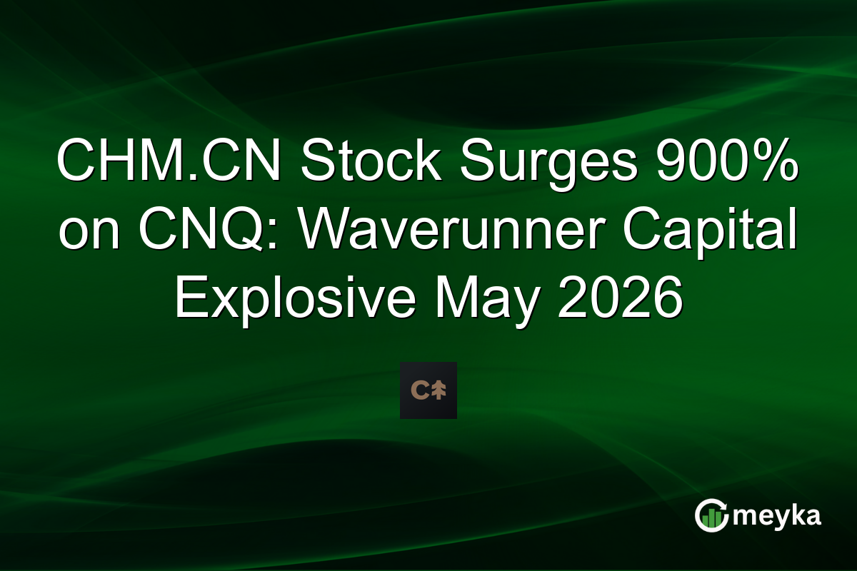 CHM.CN Stock Surges 900% on CNQ: Waverunner Capital Explosive May 2026