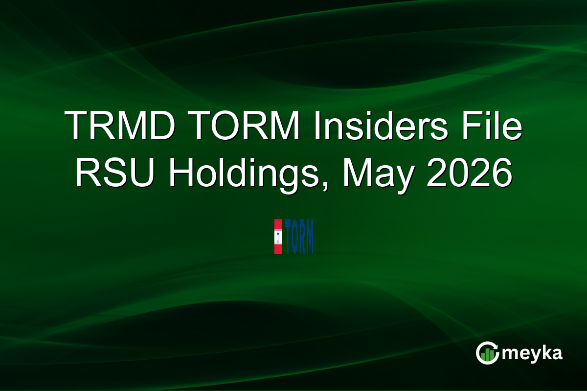 TRMD TORM Insiders File RSU Holdings, May 2026