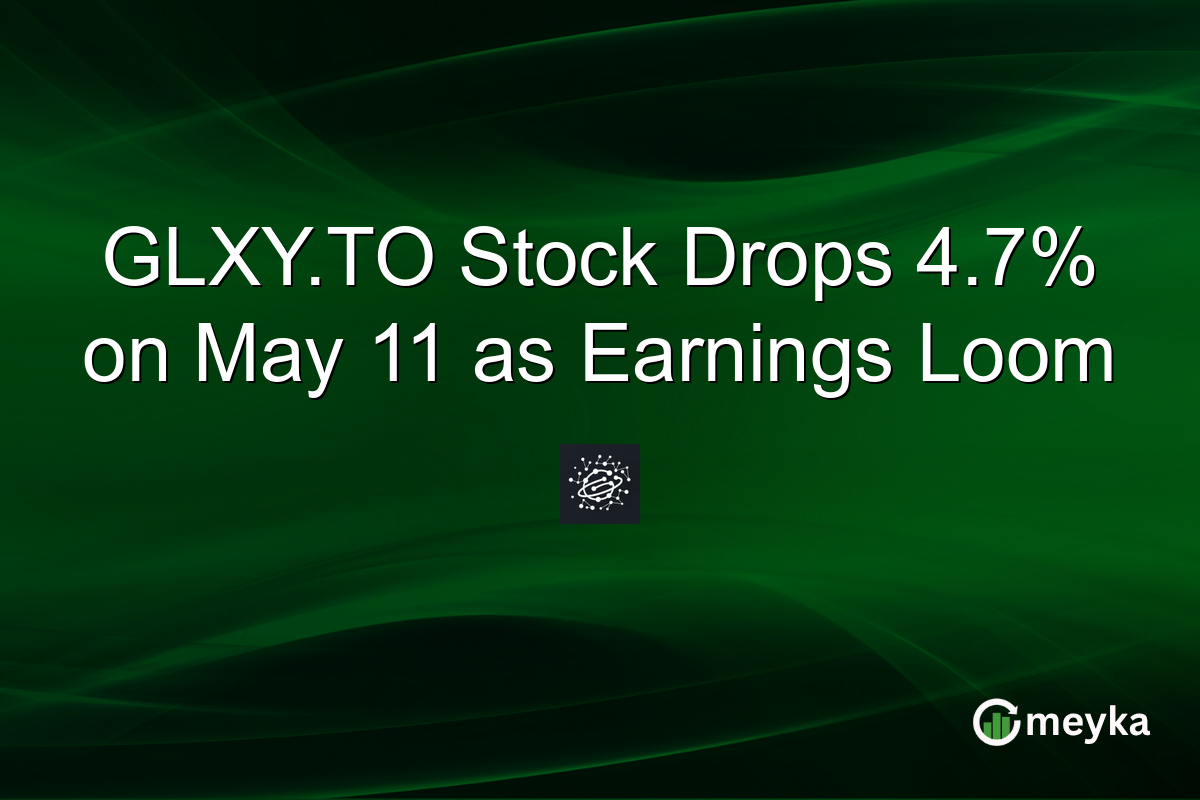 GLXY.TO Stock Drops 4.7% on May 11 as Earnings Loom