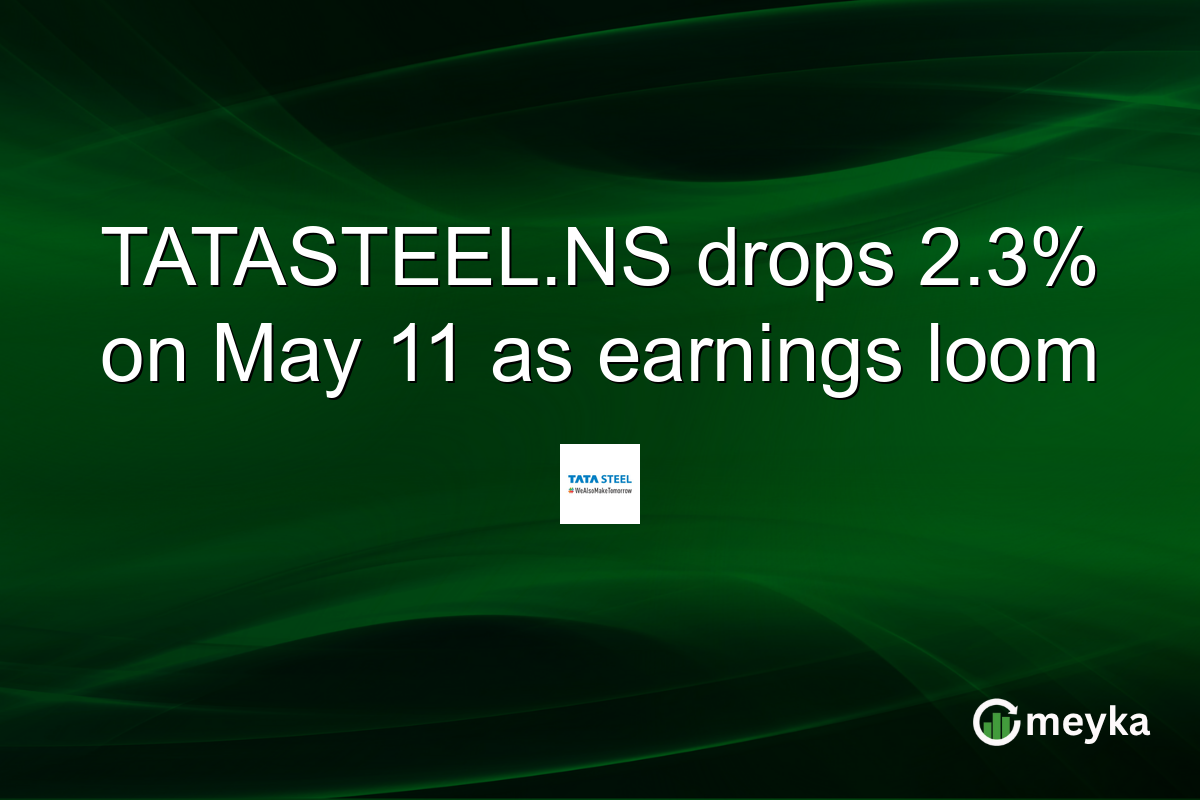 TATASTEEL.NS drops 2.3% on May 11 as earnings loom