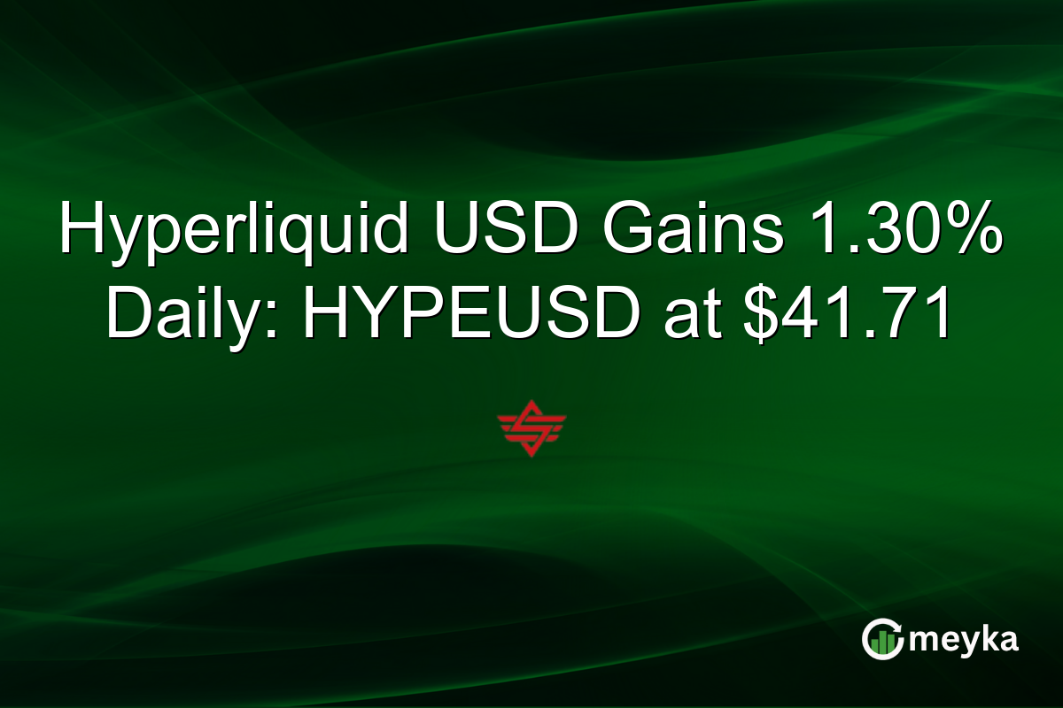 Hyperliquid USD Gains 1.30% Daily: HYPEUSD at $41.71