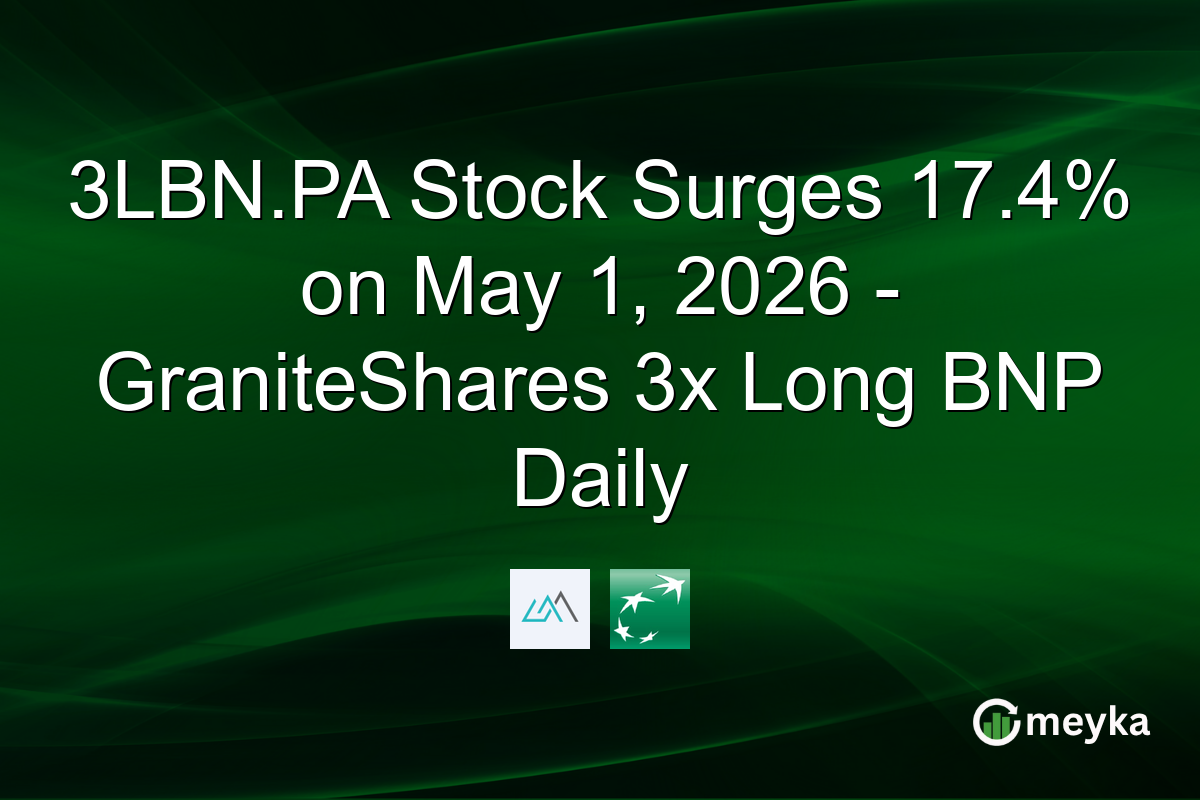3LBN.PA Stock Surges 17.4% on May 1, 2026 – GraniteShares 3x Long BNP Daily