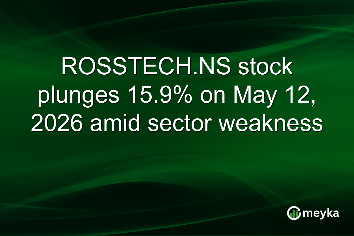 ROSSTECH.NS stock plunges 15.9% on May 12, 2026 amid sector weakness