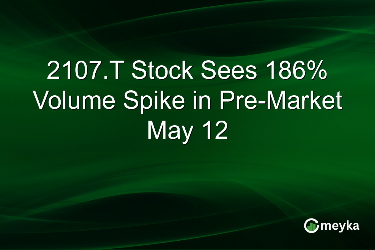 2107.T Stock Sees 186% Volume Spike in Pre-Market May 12