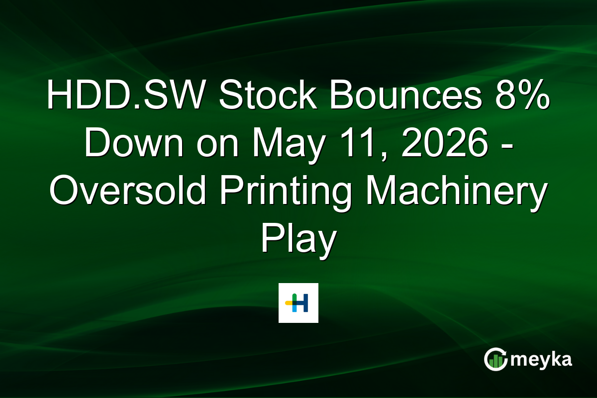 HDD.SW Stock Bounces 8% Down on May 11, 2026 – Oversold Printing Machinery Play