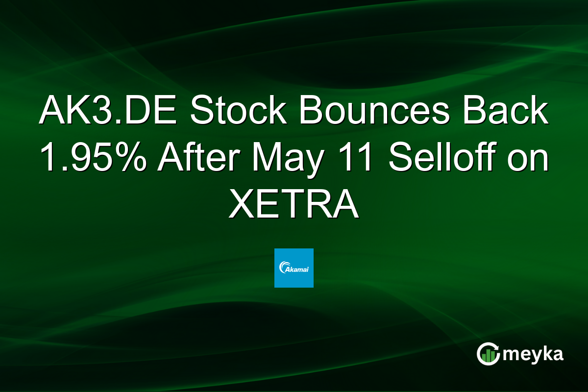 AK3.DE Stock Bounces Back 1.95% After May 11 Selloff on XETRA