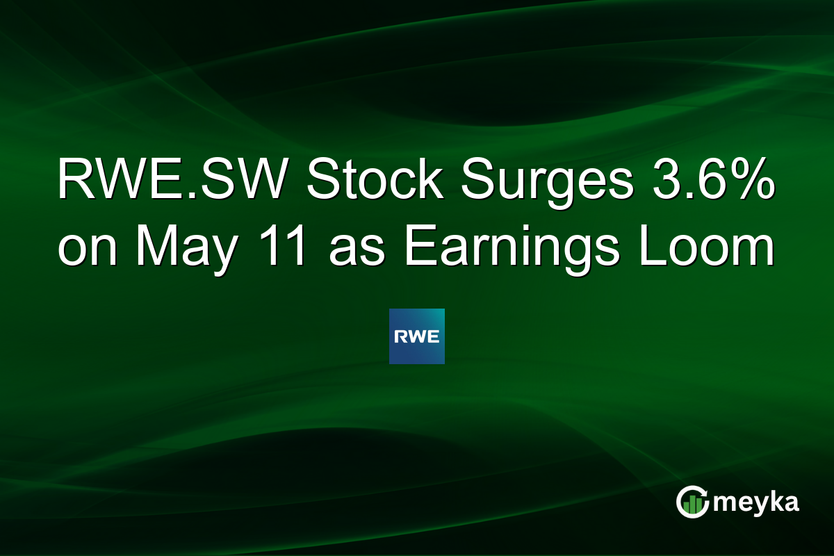 RWE.SW Stock Surges 3.6% on May 11 as Earnings Loom