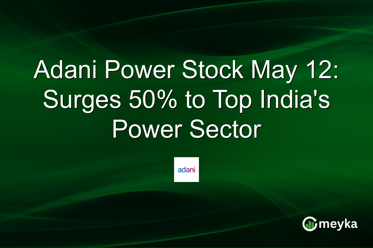 Adani Power Stock May 12: Surges 50% to Top India’s Power Sector