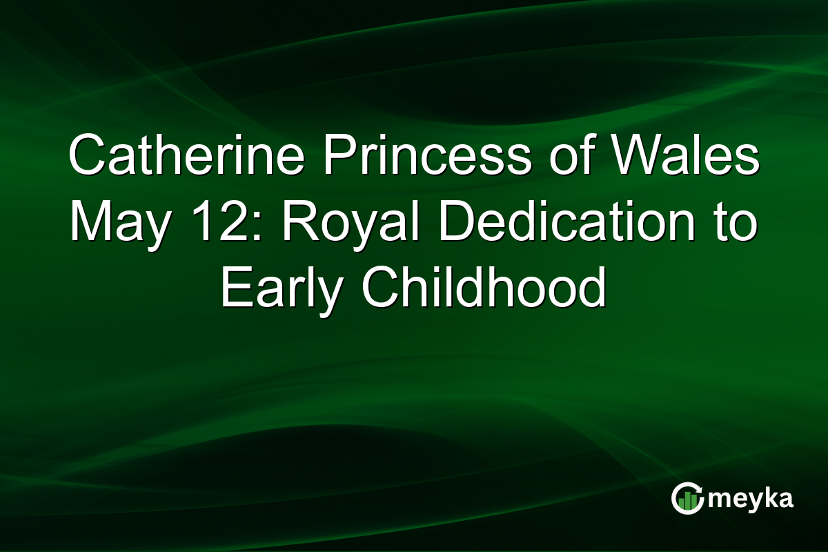 Catherine Princess of Wales May 12: Royal Dedication to Early Childhood