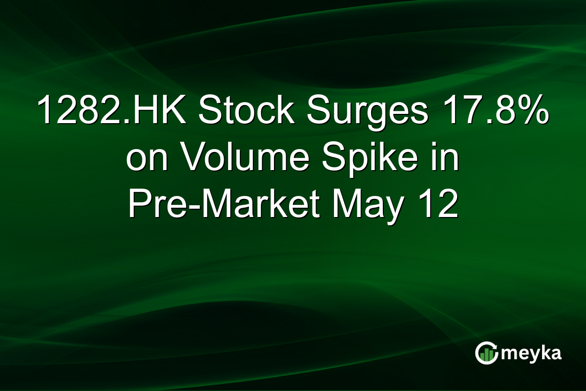 1282.HK Stock Surges 17.8% on Volume Spike in Pre-Market May 12