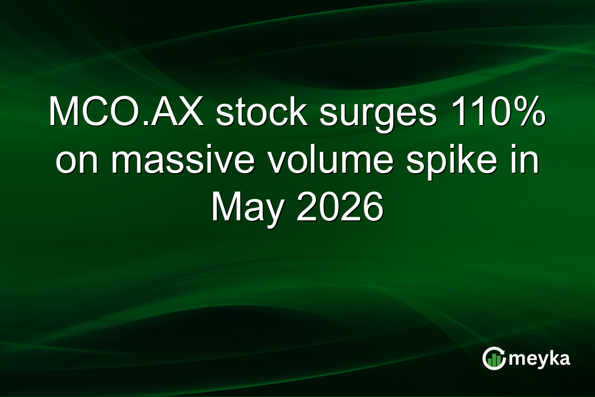MCO.AX stock surges 110% on massive volume spike in May 2026