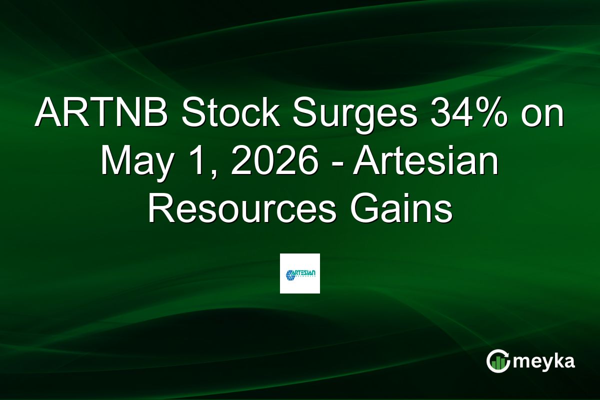 ARTNB Stock Surges 34% on May 1, 2026 – Artesian Resources Gains