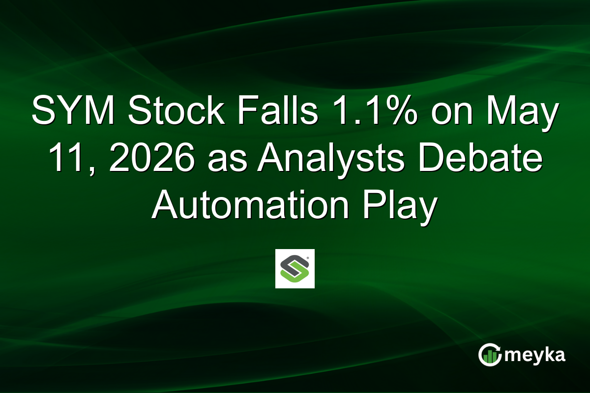 SYM Stock Falls 1.1% on May 11, 2026 as Analysts Debate Automation Play
