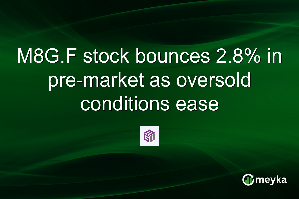 M8G.F stock bounces 2.8% in pre-market as oversold conditions ease