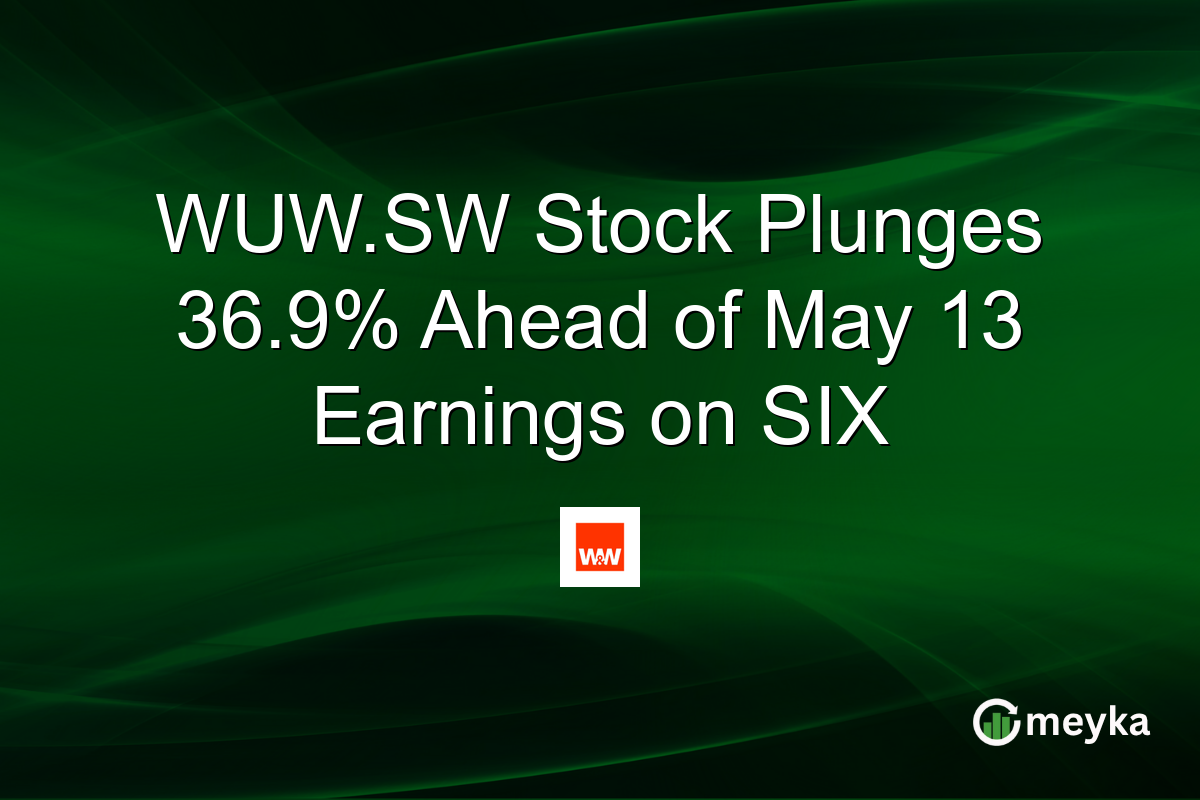 WUW.SW Stock Plunges 36.9% Ahead of May 13 Earnings on SIX