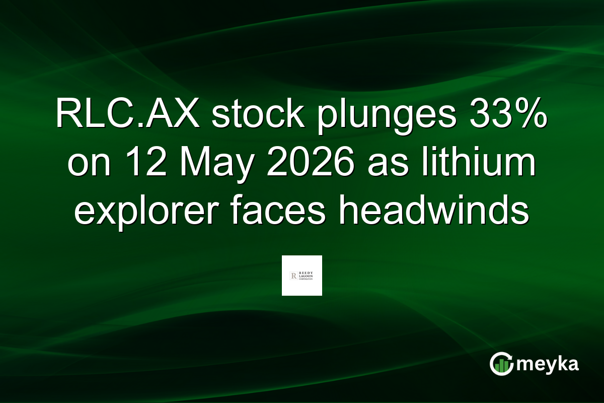 RLC.AX stock plunges 33% on 12 May 2026 as lithium explorer faces headwinds