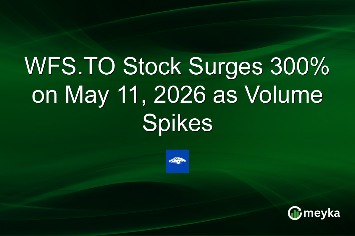 WFS.TO Stock Surges 300% on May 11, 2026 as Volume Spikes