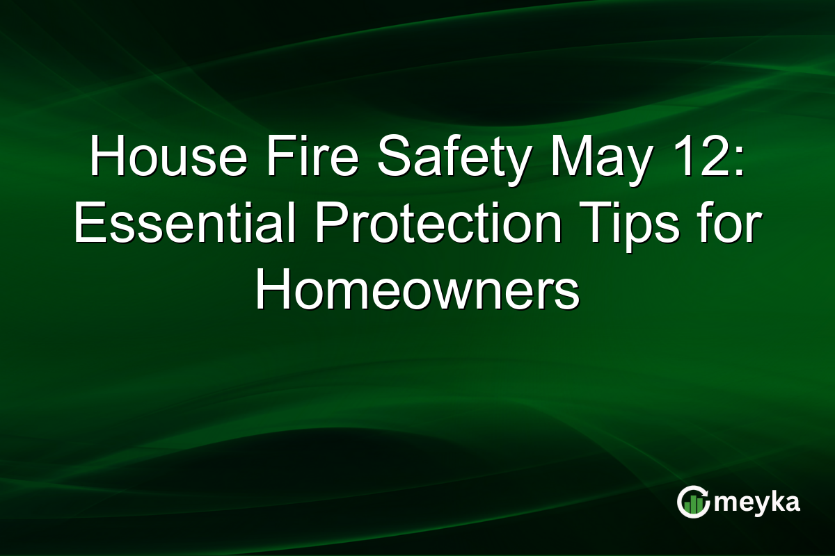 House Fire Safety May 12: Essential Protection Tips for Homeowners