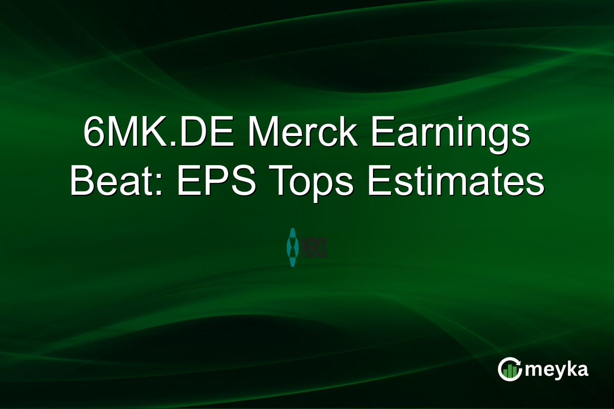 6MK.DE Merck Earnings Beat: EPS Tops Estimates
