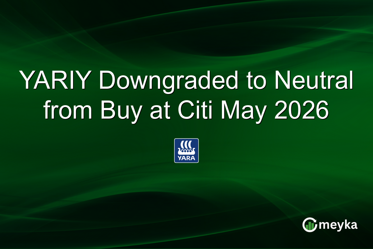 YARIY Downgraded to Neutral from Buy at Citi May 2026