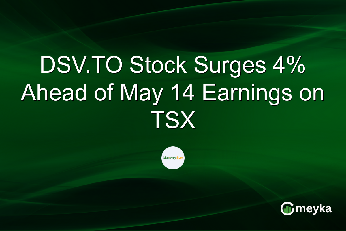 DSV.TO Stock Surges 4% Ahead of May 14 Earnings on TSX