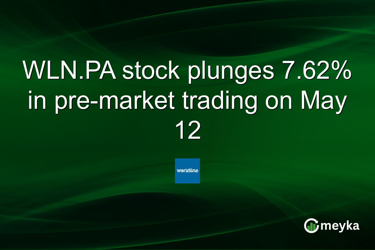 WLN.PA stock plunges 7.62% in pre-market trading on May 12