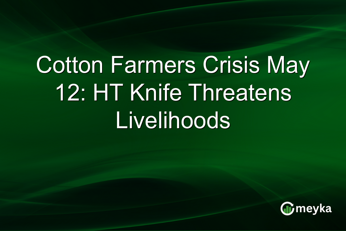 Cotton Farmers Crisis May 12: HT Knife Threatens Livelihoods