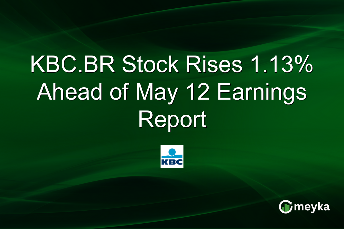 KBC.BR Stock Rises 1.13% Ahead of May 12 Earnings Report