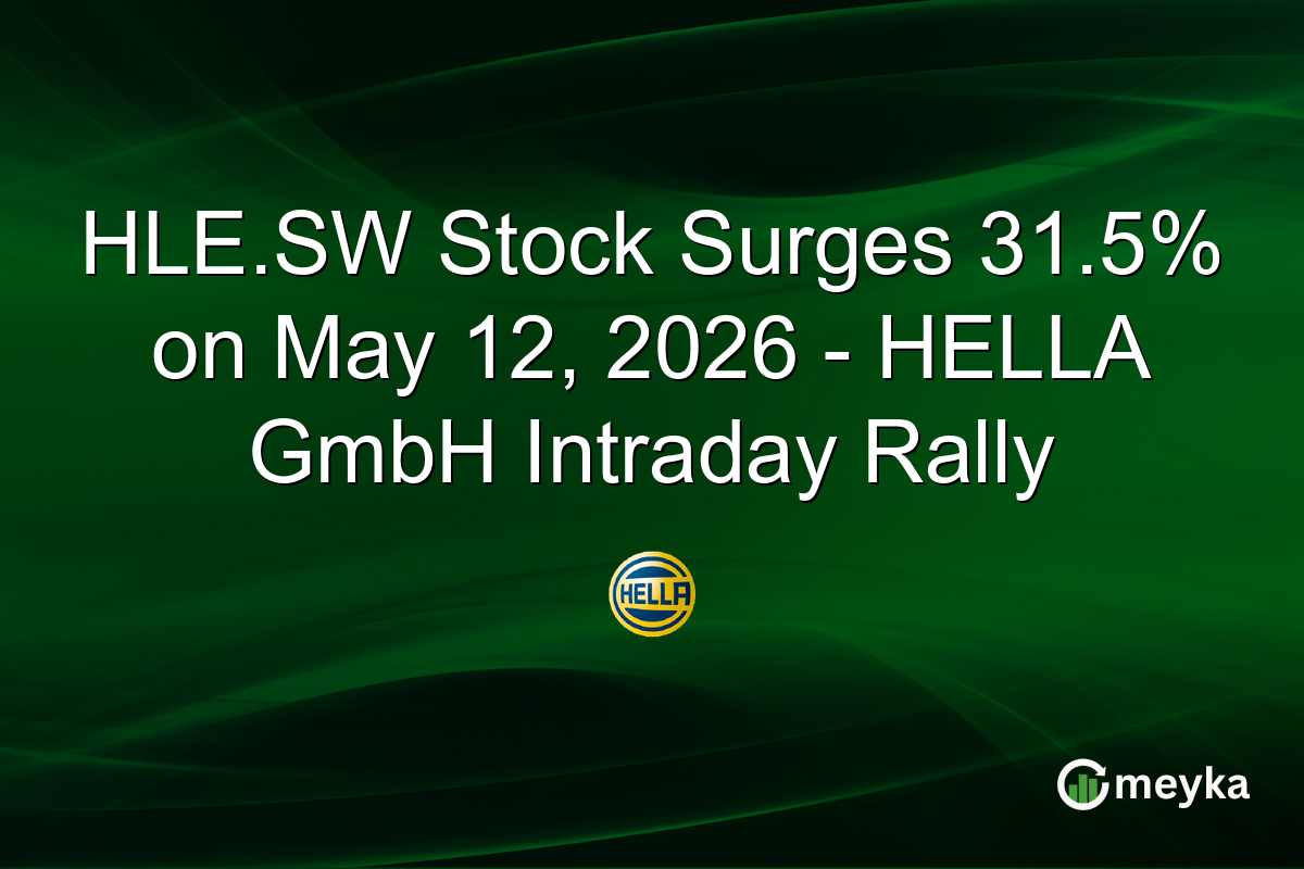 HLE.SW Stock Surges 31.5% on May 12, 2026 – HELLA GmbH Intraday Rally