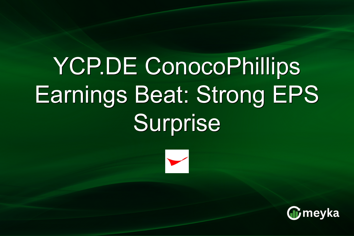 YCP.DE ConocoPhillips Earnings Beat: Strong EPS Surprise