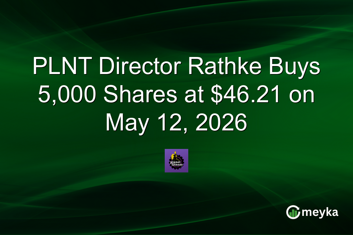 PLNT Director Rathke Buys 5,000 Shares at $46.21 on May 12, 2026