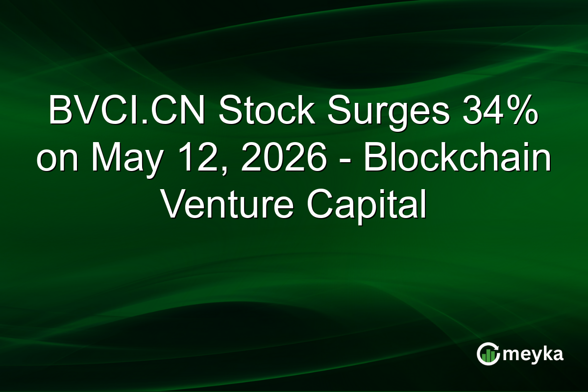 BVCI.CN Stock Surges 34% on May 12, 2026 – Blockchain Venture Capital