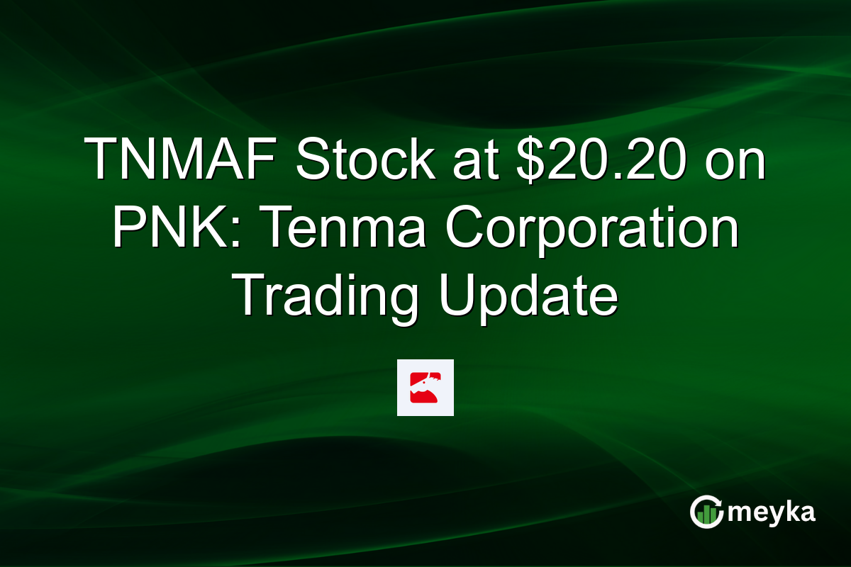 TNMAF Stock at $20.20 on PNK: Tenma Corporation Trading Update