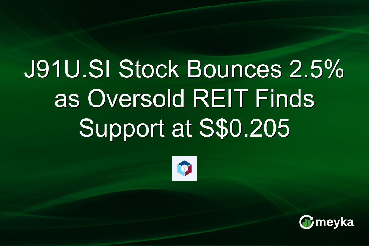 J91U.SI Stock Bounces 2.5% as Oversold REIT Finds Support at S$0.205