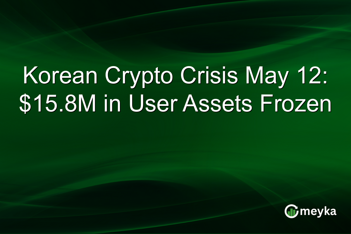 Korean Crypto Crisis May 12: $15.8M in User Assets Frozen