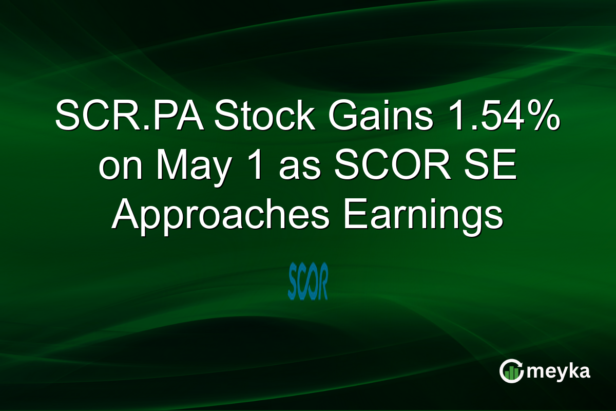 SCR.PA Stock Gains 1.54% on May 1 as SCOR SE Approaches Earnings