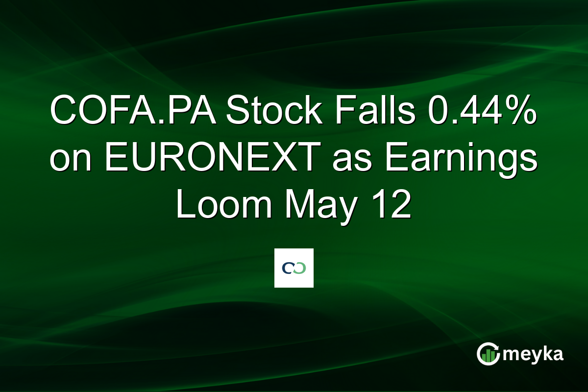 COFA.PA Stock Falls 0.44% on EURONEXT as Earnings Loom May 12