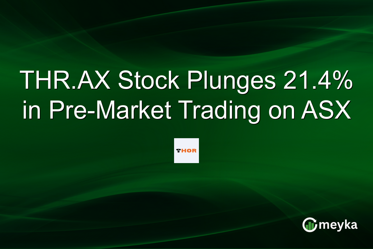 THR.AX Stock Plunges 21.4% in Pre-Market Trading on ASX