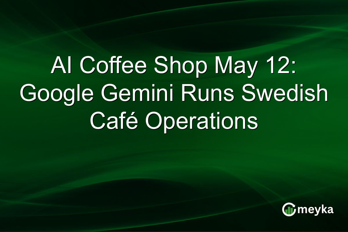 AI Coffee Shop May 12: Google Gemini Runs Swedish Café Operations