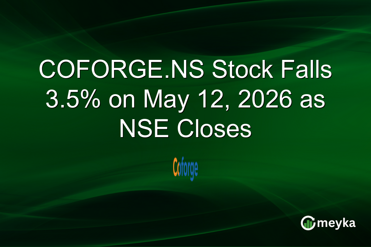 COFORGE.NS Stock Falls 3.5% on May 12, 2026 as NSE Closes