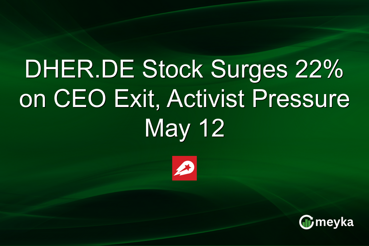 DHER.DE Stock Surges 22% on CEO Exit, Activist Pressure May 12
