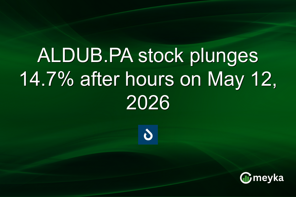 ALDUB.PA stock plunges 14.7% after hours on May 12, 2026