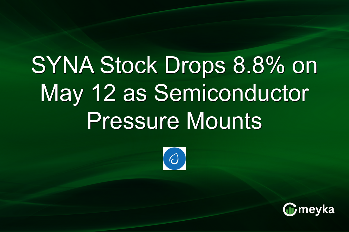 SYNA Stock Drops 8.8% on May 12 as Semiconductor Pressure Mounts
