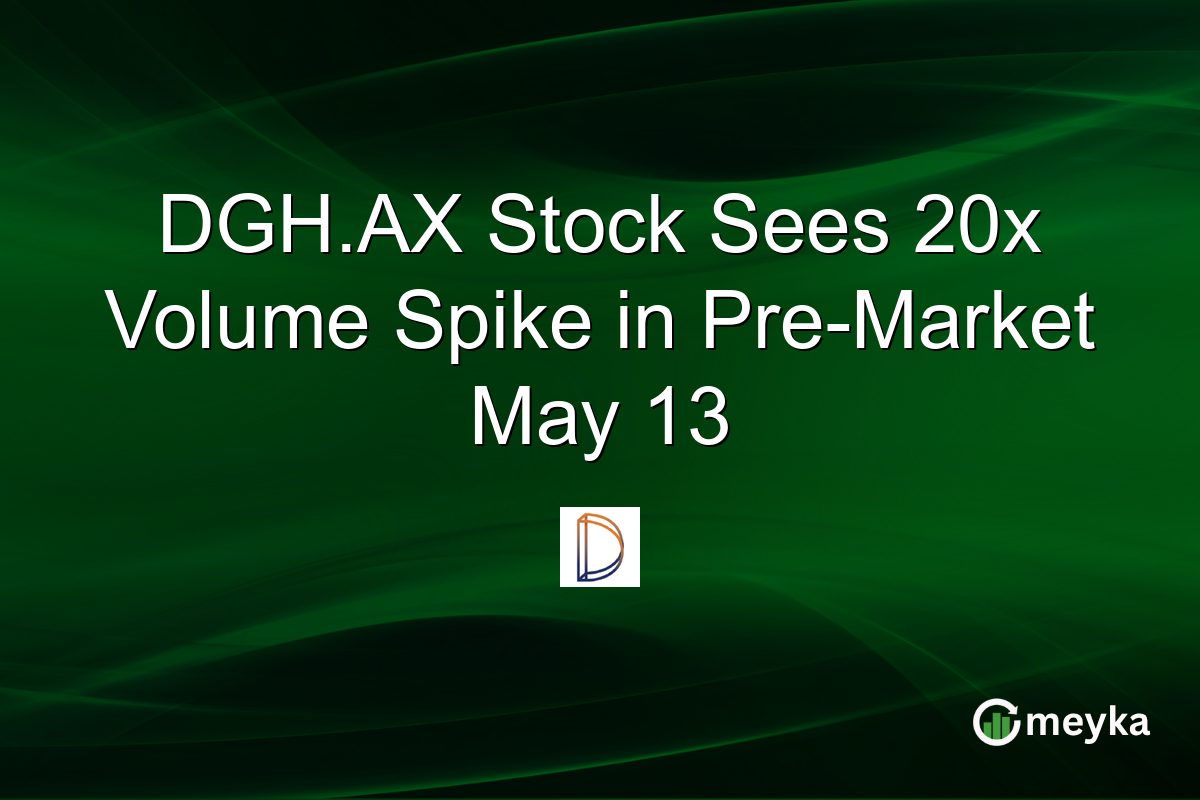 DGH.AX Stock Sees 20x Volume Spike in Pre-Market May 13